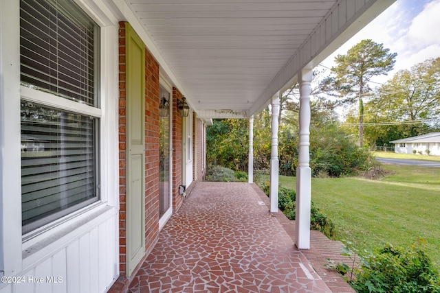 view of patio / terrace featuring a porch