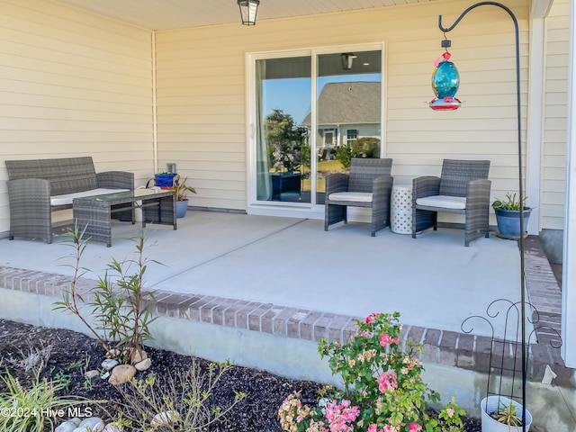 view of patio / terrace with an outdoor hangout area