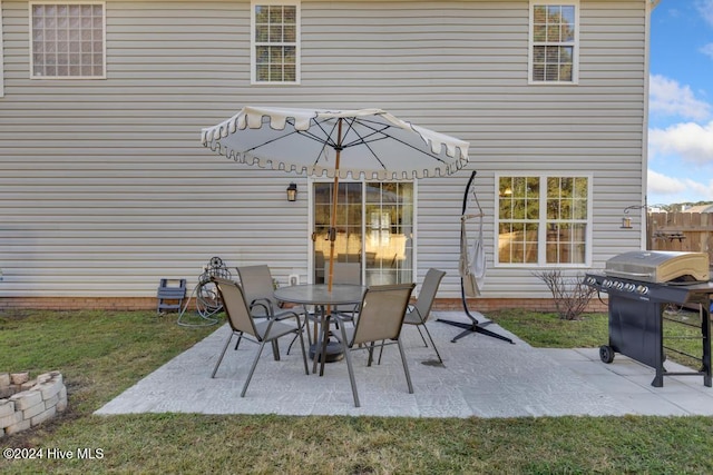 view of patio / terrace featuring area for grilling