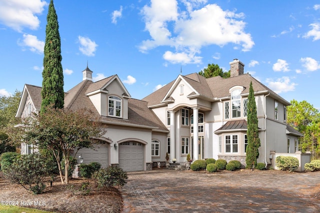 view of front of home featuring a garage