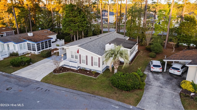 birds eye view of property