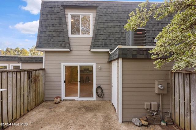 back of house featuring a patio