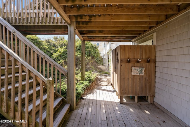 view of wooden terrace