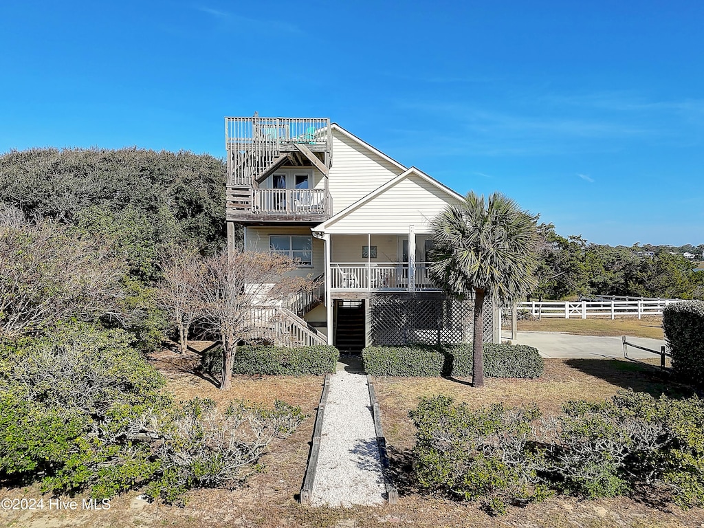 view of rear view of property