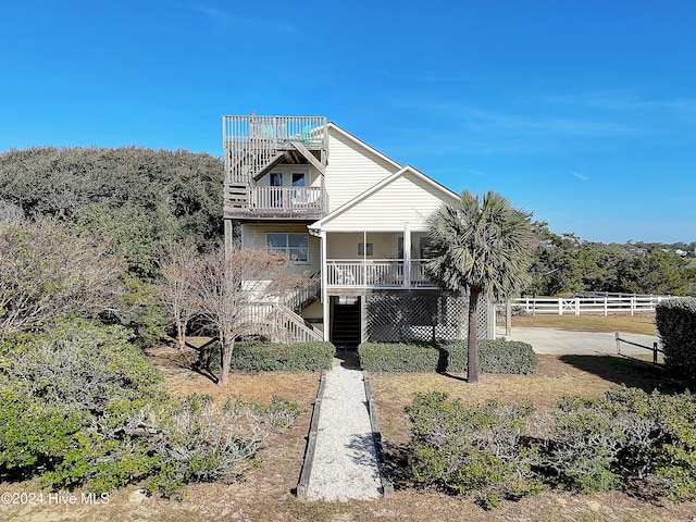 view of rear view of property