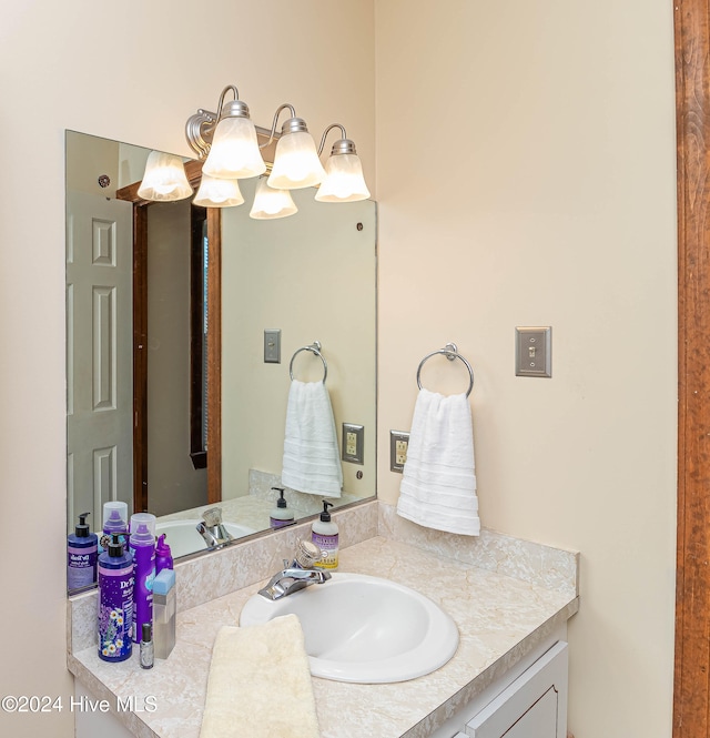 bathroom with vanity