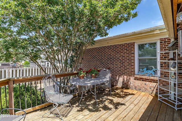 103 Shamrock Rd, Goldsboro, NC 27530 - deck with outdoor dining space