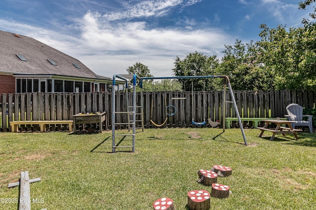 103 Shamrock Rd, Goldsboro, NC 27530 - view of yard featuring a playground