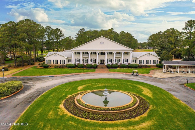 view of front of house with covered porch