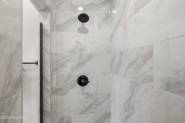 room details with tiled shower