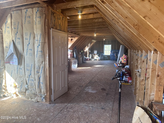 view of attic