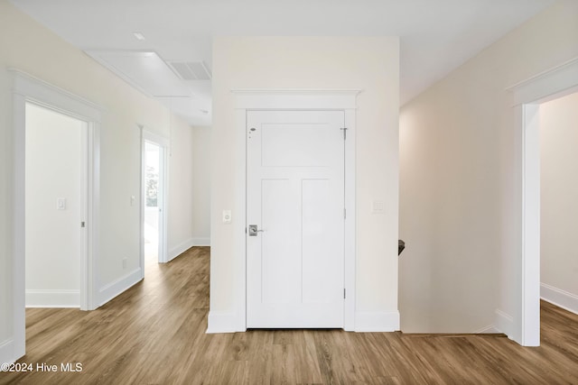 interior space featuring light hardwood / wood-style floors