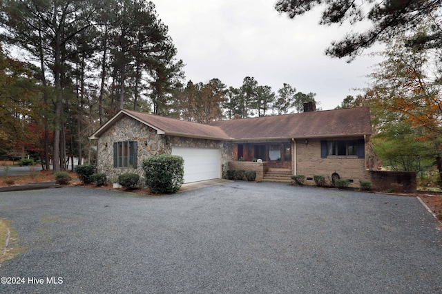 ranch-style house with a garage