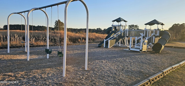 view of jungle gym