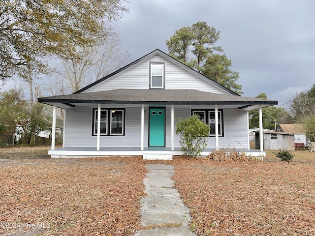 bungalow with covered porch