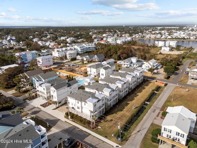 drone / aerial view with a residential view