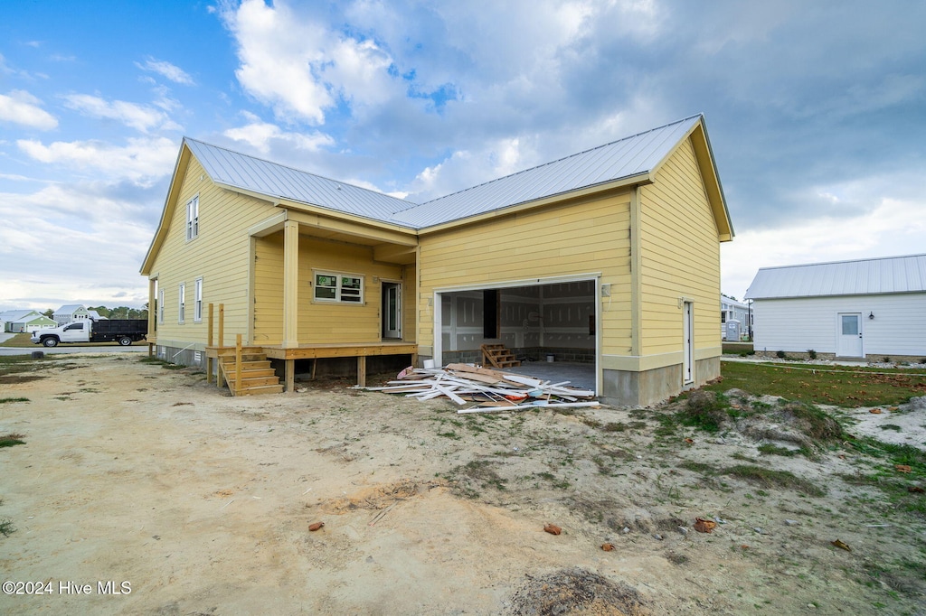 view of rear view of property