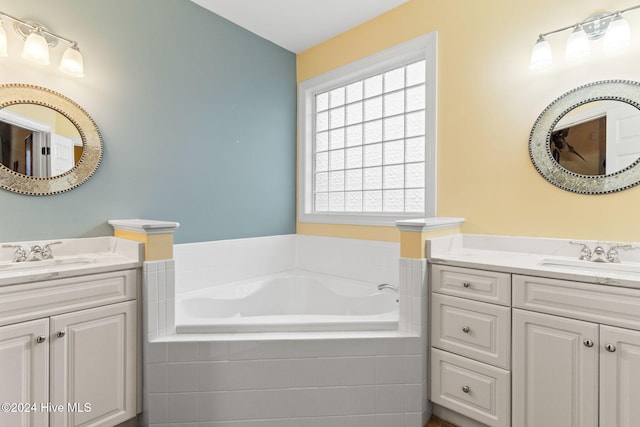 4151 Windham Ln, Southport, NC 28461 - full bath with a garden tub and two vanities