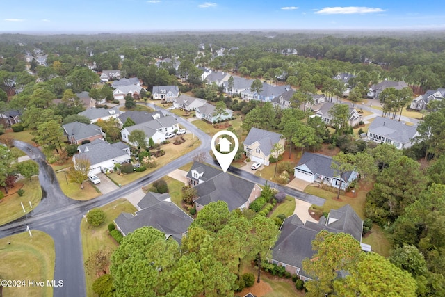 4151 Windham Ln, Southport, NC 28461 - aerial view of property and surrounding area featuring nearby suburban area