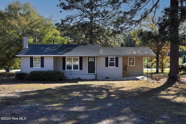 view of ranch-style home