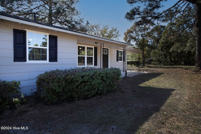 view of side of property