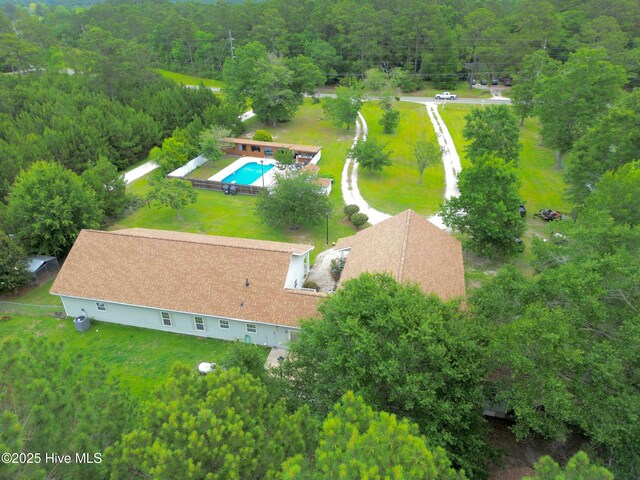 955 Mt Pisgah Rd SW, Supply, NC 28462 - view of subject property with a pool area and a heavily wooded area