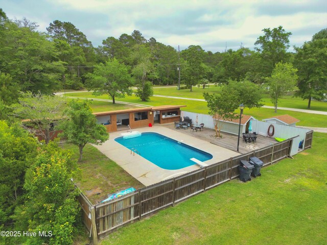 955 Mt Pisgah Rd SW, Supply, NC 28462 - view of pool with a diving board and a patio area