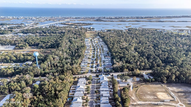 105 James Ave Unit A, Surf City, NC 28445 - aerial view of property's location featuring a large body of water