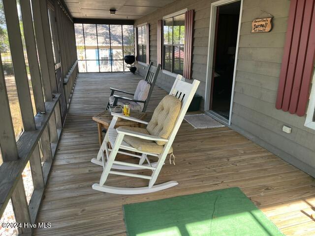 view of sunroom