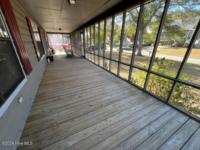 138 NW 17th St, Oak Island, NC 28465 - view of unfurnished sunroom