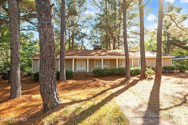 view of ranch-style house