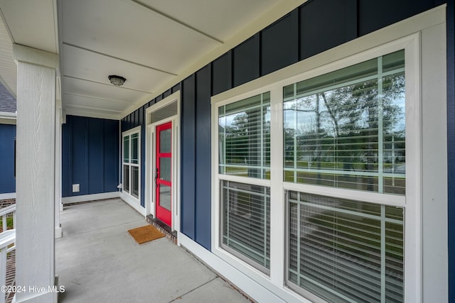 view of patio with covered porch