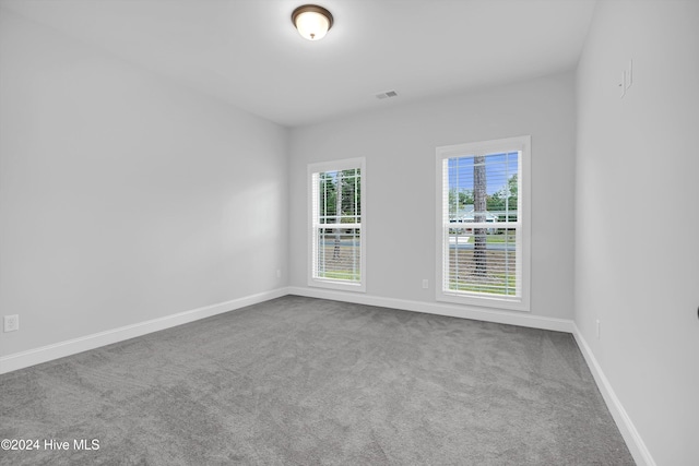 view of carpeted empty room