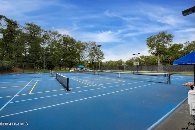 view of tennis court