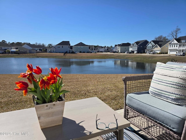 water view featuring a residential view