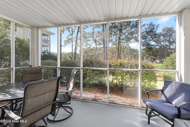 sunroom featuring plenty of natural light