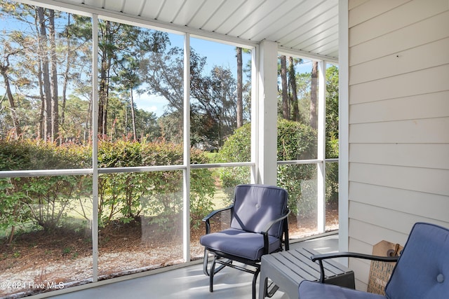 view of sunroom / solarium