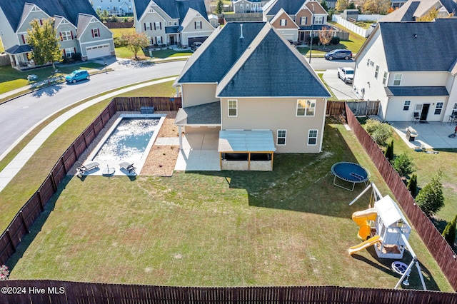 102 Hills Lorough Loop, Jacksonville, NC 28546 - aerial view of residential area featuring a pool