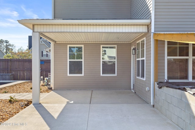 exterior space with a patio area