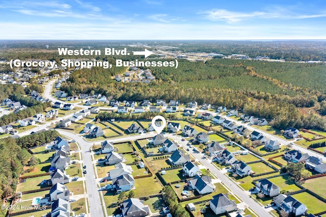 birds eye view of property