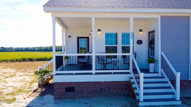 exterior space featuring a rural view