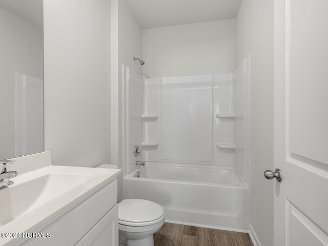 63 N Atlantic Ave Lot 143, Wilmington, NC 28411 - bathroom featuring  shower combination, visible vents, wood finished floors, and vanity