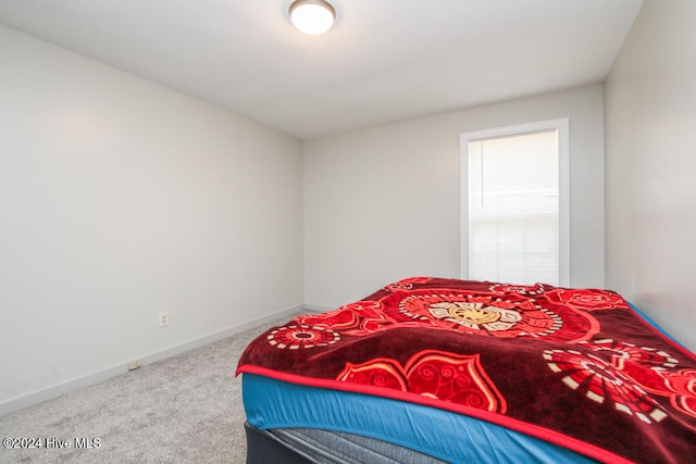 bedroom with carpet floors