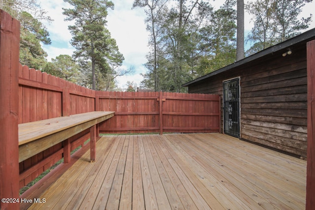 view of wooden terrace