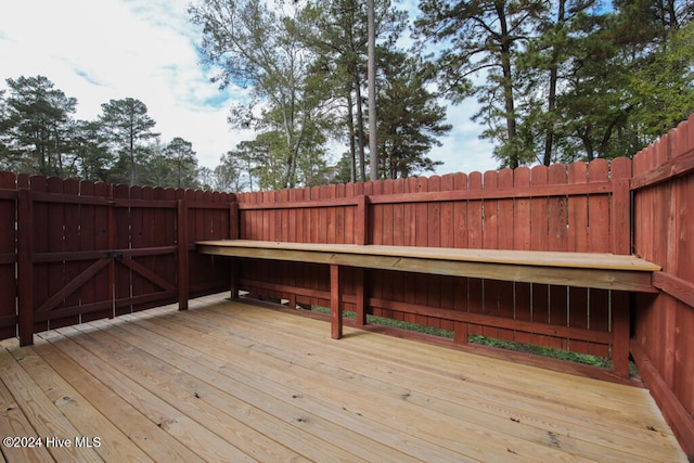 view of wooden terrace