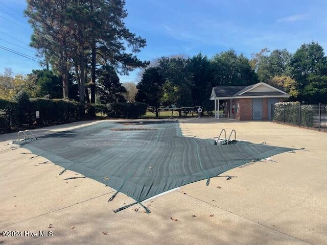 view of pool with a patio