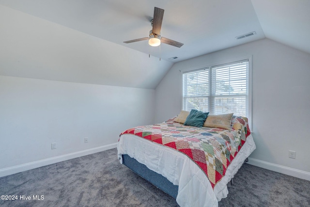 bedroom with visible vents, baseboards, and carpet