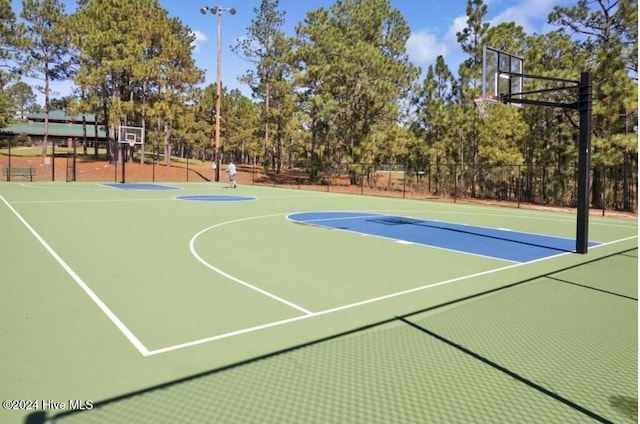 view of basketball court