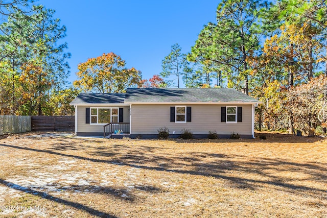 view of rear view of property