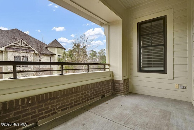 view of balcony